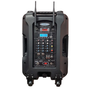 녹음이 잘되는 JS-450WS 600W 1조(2통) 액티브 충전식스테레오 (무선마이크2개선택)